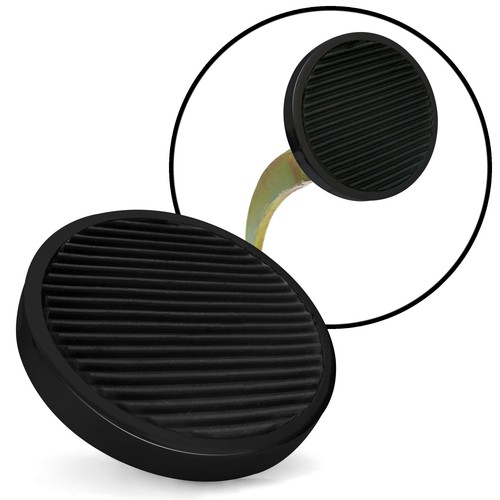 Oval Floor Mount Gas Pedal, Round Brake/Clutch/Dimmer Pad Black Billet muscle - Picture 19 of 19