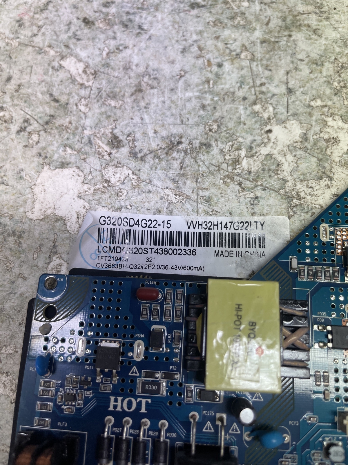 Scheda madre cv3663bh-q32 Majestic Tvd 232/s2 Led | eBay