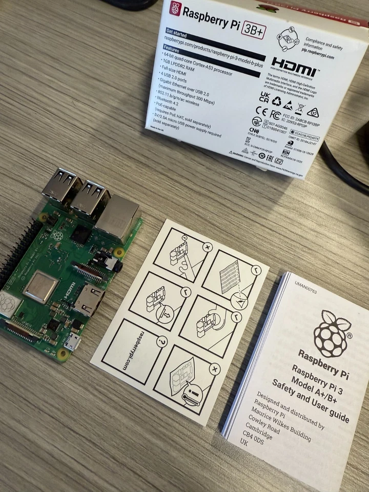 Raspberry Pi 3 Model B+ - 1.4GHz Quad-Core, 1GB RAM, WiFi & Bluetooth - New - Image 4 of 4
