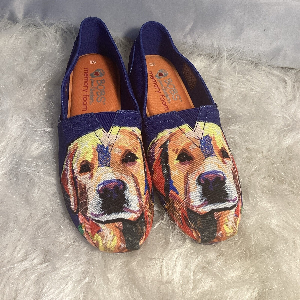 Skechers Bob's Dogs Yellow Lab Labrador Retriever Women's Shoes