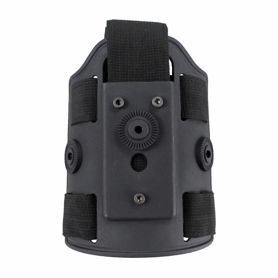 Funda táctica de pierna caída plataforma pistola funda moldeada panel adaptador Foto 3 de 4