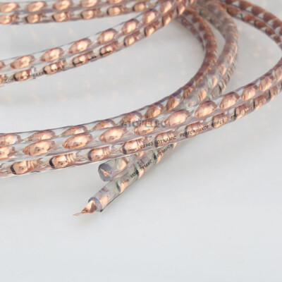1-5m VIBORG 4N 99.998% OFC Twist Solid Flat Pure Copper HiFi Speaker Cable VS903