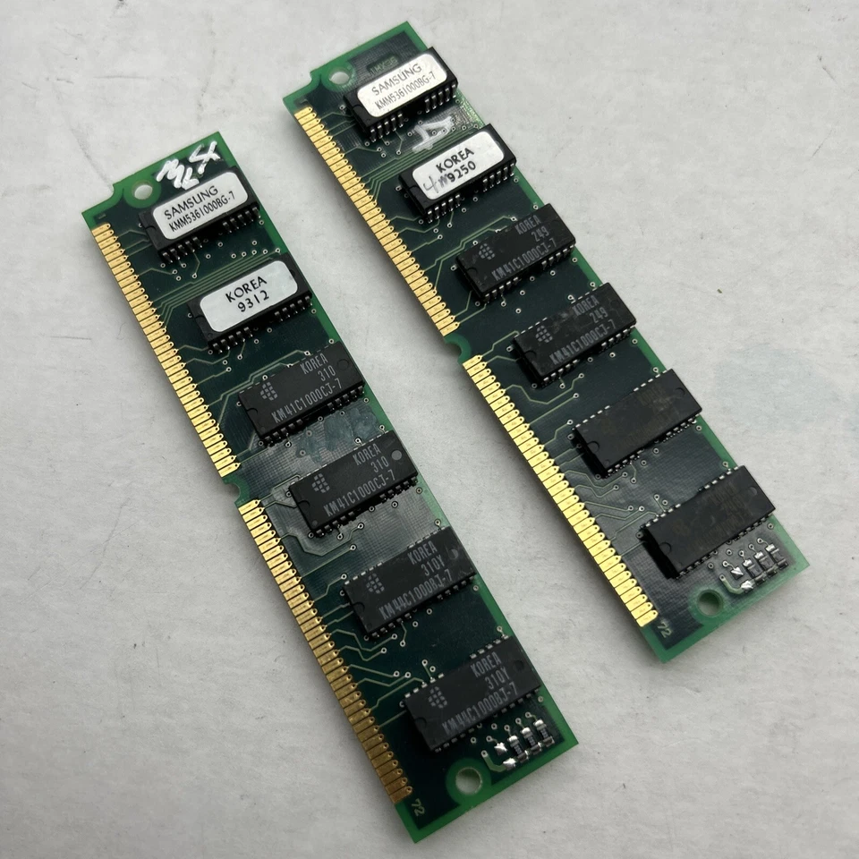 4MB FPM PARITY SIMM 72-PIN 2X36 Memory Kingston Toshiba TI / 60ns 70ns 80ns 4 MB - Image 4 of 4