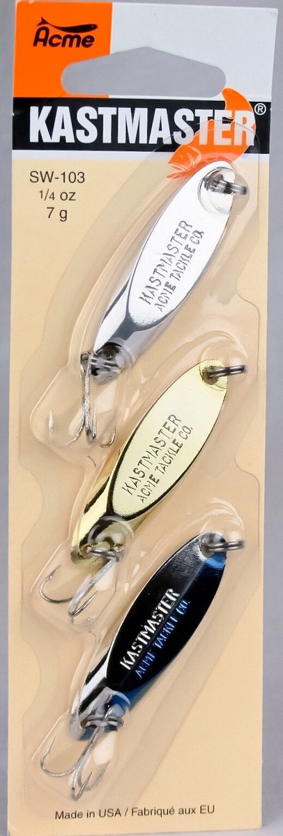 ACME Kastmaster Spoon Lures Spinner Bait 3-Packs Choose From 4 Different  BNIP | eBay