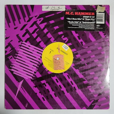 M.C. HAMMER - 'Pump It Up' 12'' Vinyl Single Record 1988 U.S. PRESSING CAPITOL