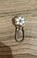 Collar Flor Colgante Peruano Artesanal Plata de Ley 925 con nacar