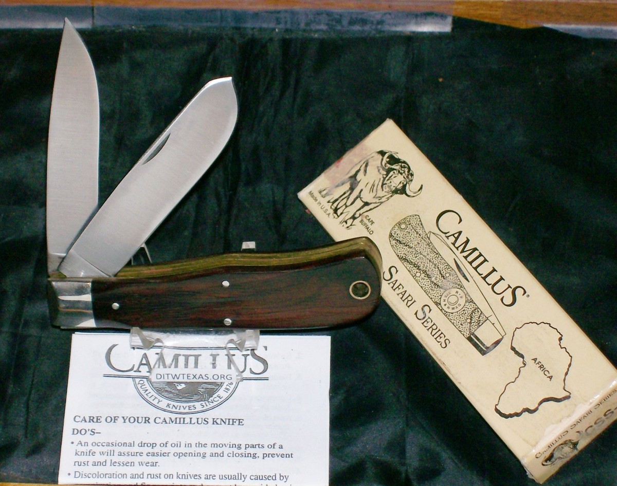 Camillus CSS-1 Safari Series Knife 1989 Cape Buffalo On Camillus CSS-1 Safari Series Knife 1989 Cape Buffalo On
