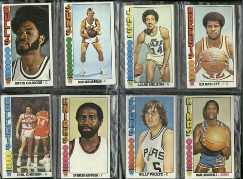 Juego de baloncesto Topps 1976 casi completo 139/144 EX a NUEVO Jabbar Missing Commons - Imagen 8 de 8