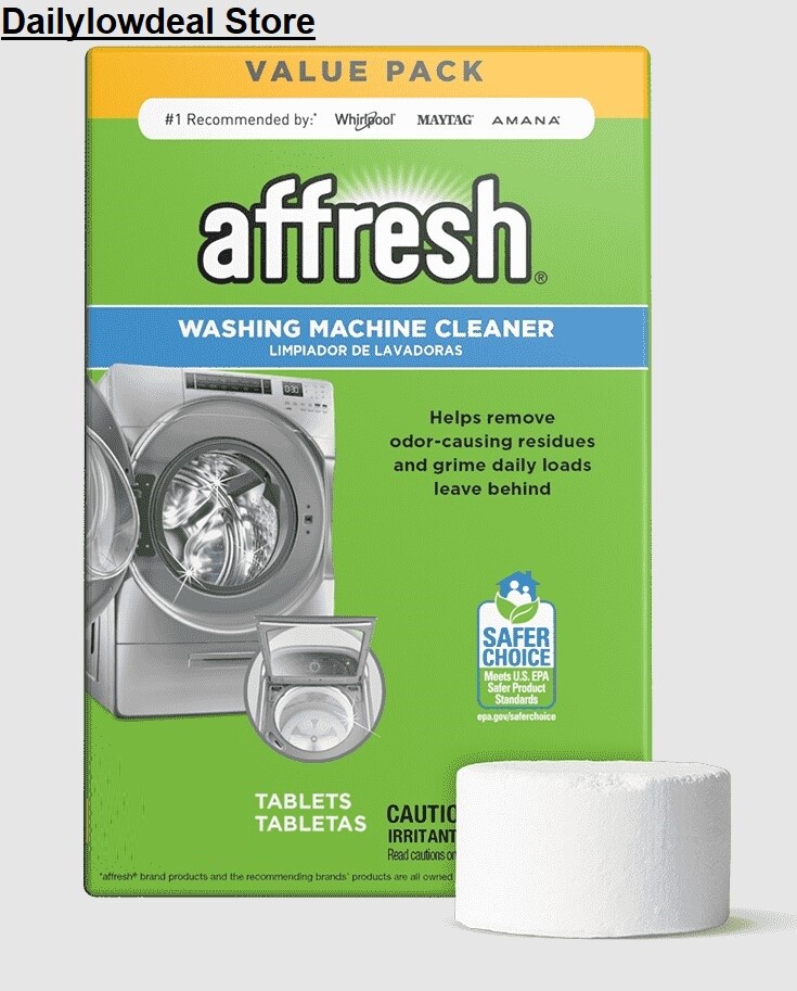 Affresh Fresh Washing Machine Cleaner, HE, Choose 1, 3, 6, 12 OR 24 Tablets