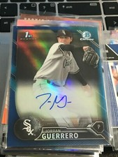  2016 Bowman Chrome Prospect Auto Blue Refractors Jordan Guerrero/150 sox! kc23