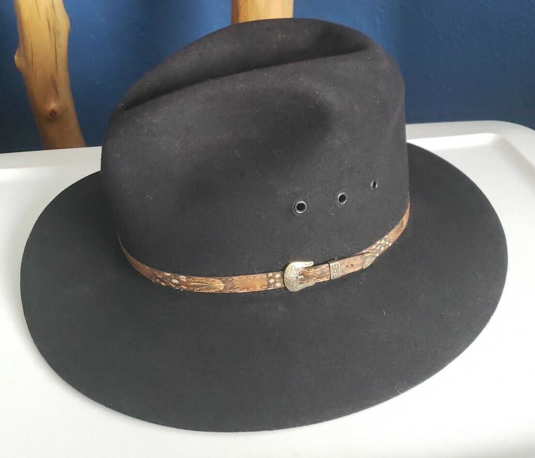 Beaver Hat Company 5X Genuine Fur Felt Cowboy Hat… - image 6