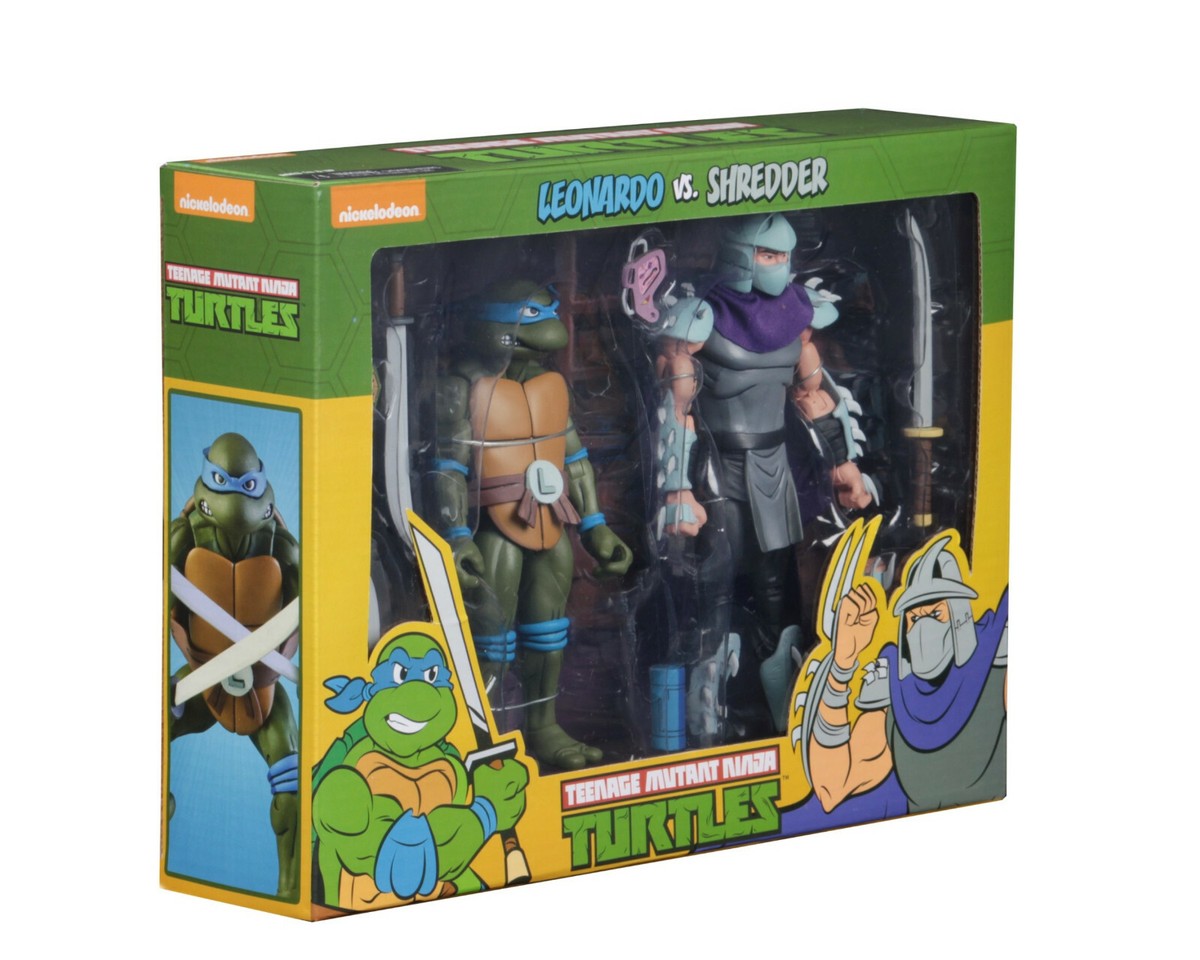 Leonardo vs Shredder Cartoon 2-Pack Teenage Mutant Ninja Turtles