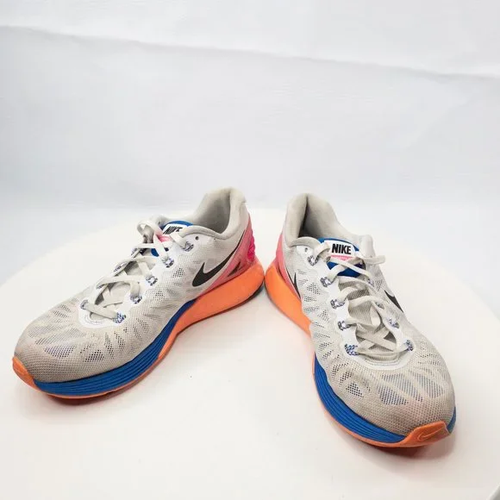 Nike LunarGlide 6 Running Shoes Womens 7.5 White Blue Pink Sneakers Casual - Picture 8 of 10