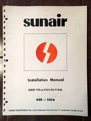 SunAir ASB-100A install manual