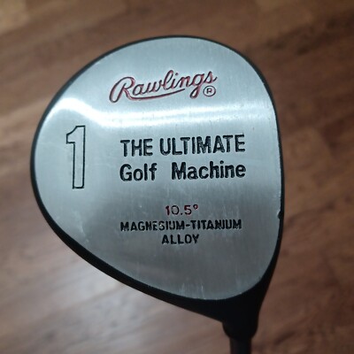 Rawlings Golf THE ULTIMATE GOLF MACHINE 1 Wood RH 10.5° Stiff Low Torque. PO