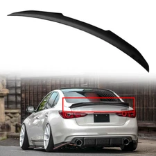 PSM Style Trunk Spoiler Wing High Kick Duckbill For 2014-23 Infiniti Q50 Glossy