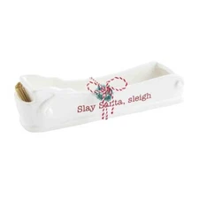 Mud Pie Home SLAY SANTA SLEIGH Christmas Cracker Serving Toothpick Dish