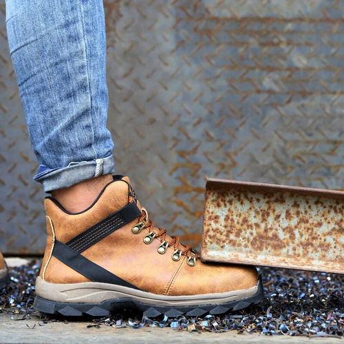 Mens Waterproof Work Boots Steel Toe shoes Safety Shoes Indestructible Non Slip - Picture 8 of 19