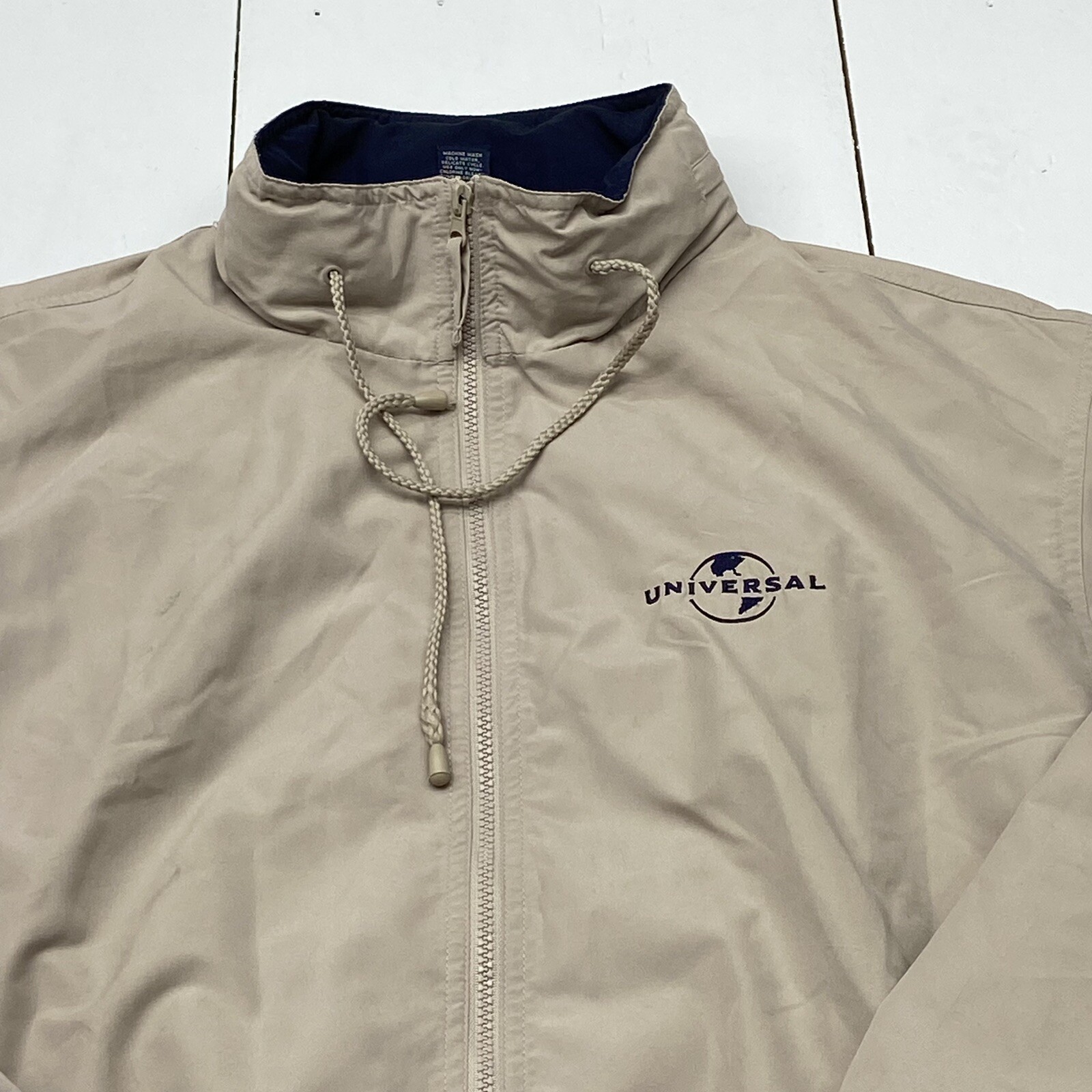 Universal Studios Beige Zip Up Basic Vented Jacke… - image 2