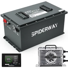 72V 105Ah Golf Cart Lithium Battery 200A BMS 6000+ Cycle 14.7kW 10 Year warranty