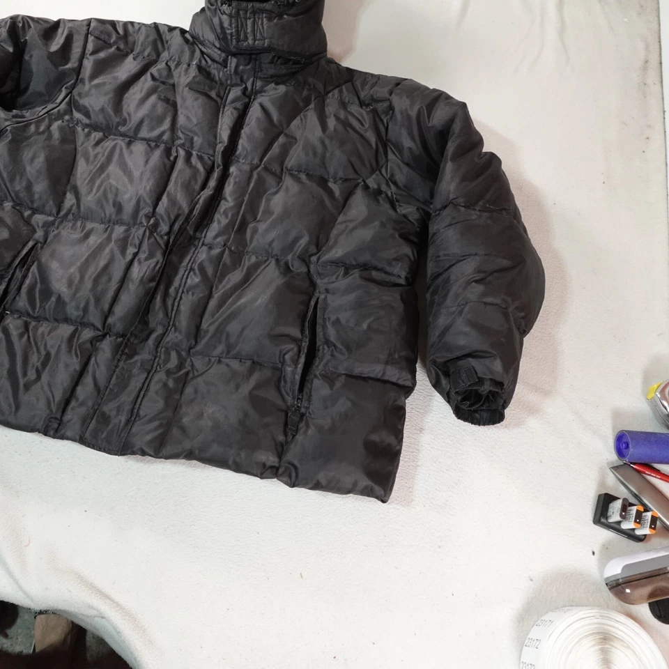 Vintage Athletic Works Jacket Mens 2XL XXL Black Down Puffer Front Outdoor Ski - Image 2 of 4