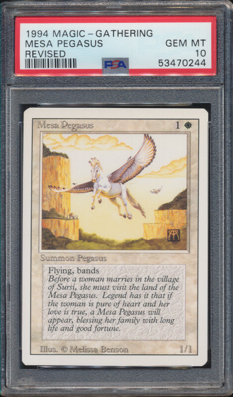 1994 MTG Magic The Gathering Revised Mega Pegasus PSA 10 GEM