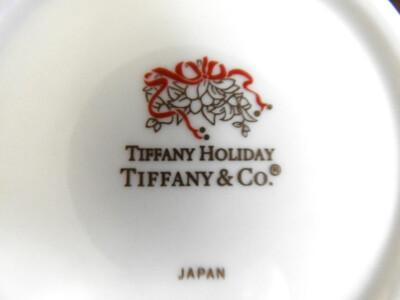 Tiffany & Co. China TIFFANY HOLIDAY Dinner Plate (S) - MINT, NICE