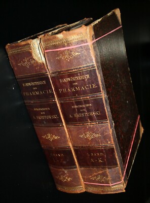 Brestowski ''Handwörterbuch der PHARMACIE'' in 2 Bänden bei Braumüller 1893/96