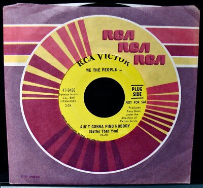 WE THE PEOPLE... Ain't Gonna Find Nobody~Garage Rock Promo 45~RCA VICTOR #9489