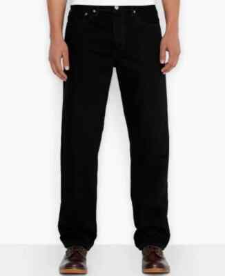 Levis 550 Relaxed Fit Jeans Mens 36x32 Black 100% Cotton NEW | eBay