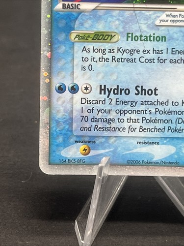 HP DMG Kyogre ex 95/100 EX Crystal Guardians 2006 Ultra Rare Pokemon Card - Picture 5 of 11