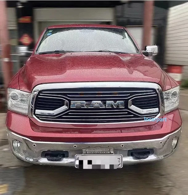 Rejilla para Dodge Ram 1500 2013-2018 parrilla cromada con letra estilo Big Horn Foto 3 de 4