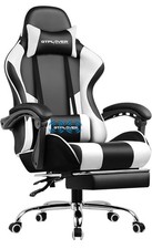 GTPLAYER Gaming Chair with Footrest and Lumbar Support