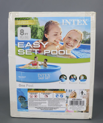 INTEX Easy Set 8ft x 24in Inflatable Above Ground Swimming Pool