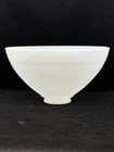 Vintage Lamp Shade White Milk Glass Hanging Torchiere Waffle Diffuser 10"