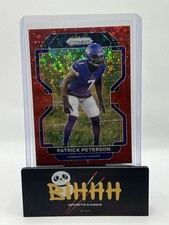 2021 Panini Prizm No Huddle Patrick Peterson Red Disco Prizm /50 #132 Vikings