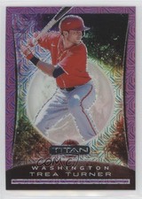 2020 Panini Chronicles Titan Purple Mojo 47/75 Trea Turner #21 o7m