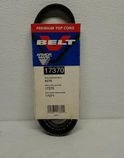 Armor Mark 17370 Premium Top Cord Cogged V-Belt – Durable Drive Belt