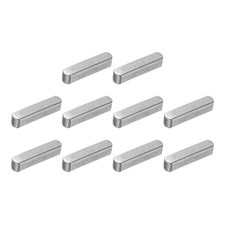 10Pcs Round Ended Feather Key, 3x3x14mm Carbon Steel Parallel Drive Shaft Keys