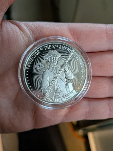 Trump 1 Oz .999 Silver Round "2ND AMENDMENT" #3127/4500 SIGMA TESTED