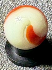 VTG Akro Agate Lazy Corkscrew Marble .59 NM