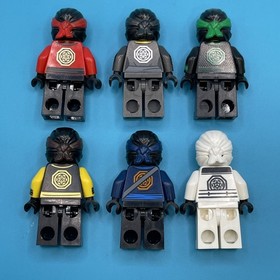 Lego Ninjago Movie Minifigure Lot of 6 Kai Nya Zane Jay Cole Lloyd 70618
