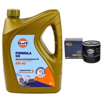 MotoröL Set Gulf Formula GX 5W-40 4 Liter + ÖLfilter FüR Chevrolet Opel Astra