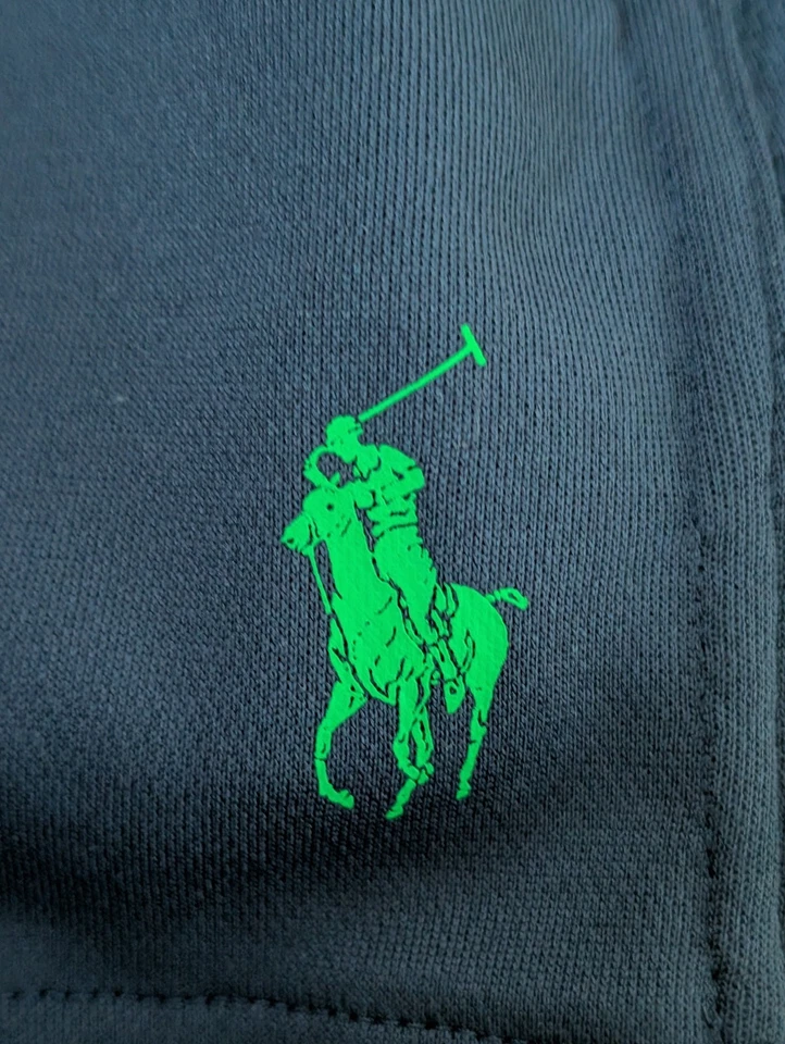 Ralph Lauren Polo Performance Shorts Navy Blue & Yellow w Pockets Pony Sz 4t - Image 4 of 4