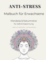 Malbuch Anti-Stress Mandalas Natur 80 Seiten A4, Entspannung, Ausmalen