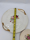 Set of 2 Vintage Ceramic Floral Painted Plates, Made in US — photo 5