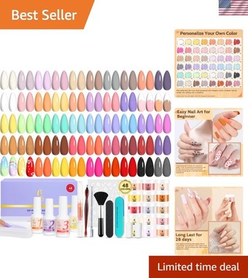 62 Pcs Starter, 48 Colors Nude Pink Brown Red Green Blue Purple Glitter with ...