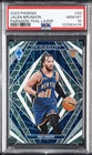 2023 PANINI PHOENIX PARAGON TEAL LAZER #20 JALEN BRUNSON PSA 10