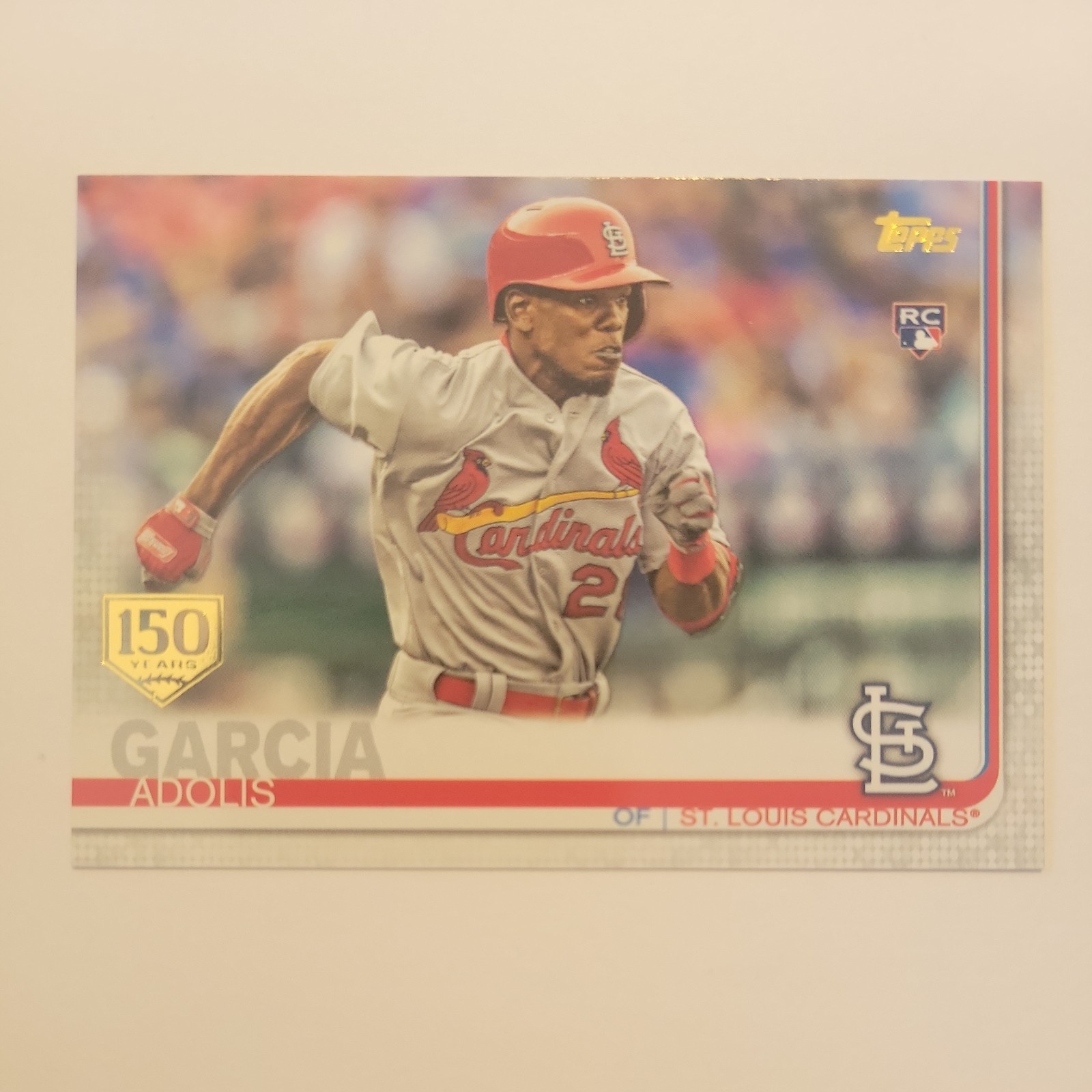 2019 Topps Adolis Garcia St. Louis Cardinals 150th Ann. Gold Stamp#227 RC