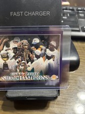LA Lakers NBA CHAMPIONSHIP 1999-2000 TOPPS BASKETBALL CARD 155 Kobe Bryant SHAQ